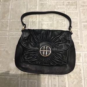 Black leather Hugo boss purse